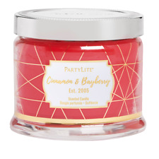 Partylite CINNAMON & BAYBERRY SIGNATURE 3-wick JAR CANDLE  BRAND NEW   picture