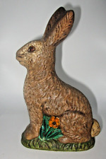 Vaillancourt Figurine SITTING RABBIT Folk Art Easter Sutton MA #71 1988 picture