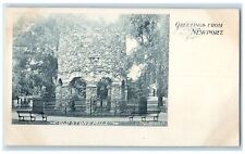 c1905's Greetings From Newport Rhode Island RI Unposted Old Stone Mill Postcard picture