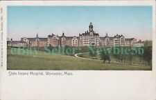 Worcester Mass MA - STATE INSANE HOSPITAL - Copper Windows Postcard Asylum picture