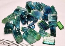 Bluish Green Tourmaline Crystals From Afghanistan picture