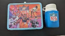 Vintage 1978 NFL Football Metal Lunchbox AFC and NFC With Thermos picture