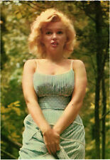 Marilyn Monroe in Blue Dress Postcard Unposted picture