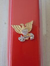 USCG US COAST GUARD OFFICER RANKS RATES O-1 TO O-6 SILVER TIE PIN FOR NECKTIE picture