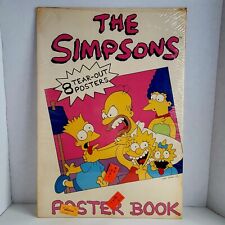 Vintage 1990 The Simpsons Poster Book NEW with 8 Tear-Out Posters 11.5 x 16.5 👀 picture