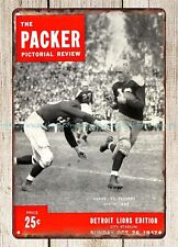 football 1947 The Packer Pictorial Review  metal tin sign picture
