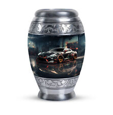 Sports Car Poised In Urban Funeral Urns Large Urn 10 Inch For Ashes Adult picture