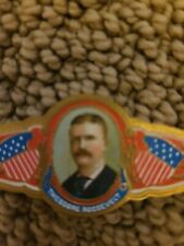 Pre 1910 Teddy Theodore Roosevelt Mint Condition Cigar Band Lable Tobacciana  picture