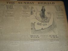 1909 JULY 18 THE BOSTON HERALD-WRIGHT SOARS IN AEROPLANE 16 1/2 MINUTES - BH 214 picture