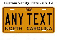 Vintage North Carolina 1966 State License Plate Auto Bike ATV Keychain Magnet picture