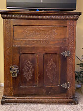 antique AMERICANA wooden ICE BOX picture