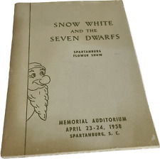 Vintage 1958 Snow White and the Seven Dwarfs Spartanburg SC Flower Show Program picture