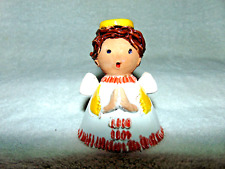 Handmade Clay Angel Figurine~Praying~3 3/4