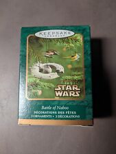 Hallmark Keepsake ornament Battle of Naboo Star Wars miniature 3-piece set picture