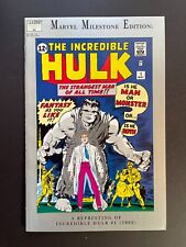 Marvel Milestone Edition The Incredible Hulk #1 VF+ May 1962 reprint of Original picture