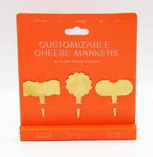 Charcuterie Board Cheese Meat Appetizer Plant Markers Customizable NIB picture