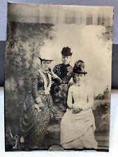 Tintype Photo of Three Lovely Ladies 2.5