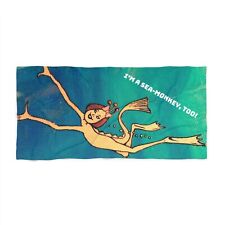 Vintage Sea-Monkey Beach Towel, Artemia Sea Monkey, Perfect Beach Accessory picture