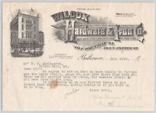 Letterhead 1910 Baltimore Maryland Wilcox Hardware & Iron Company Vintage picture