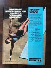 1987 vintage original print ad ESPN Presents 1987 Olympic Festival picture