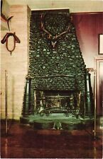 Philadelphia PA. Old Original Bookbinders Postcard 1960s Restaurant Fireplace picture