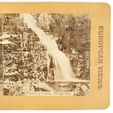 Pistyll Cain Welsh Waterfall Stereoview c1880 North Wales Meirionnydd Falls G809 picture