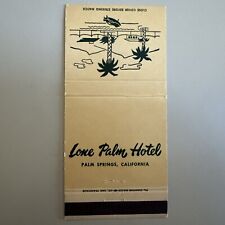 Vintage 1950s Lone Palm Hotel Palm Springs CA Matchbook Cover picture