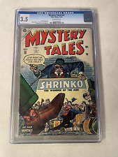 MYSTERY TALES #23 CGC 3.5 SHRINKO ATLAS 1954 YOU ONLY LIVE ONCE picture