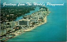 Postcard  Greetings From The Worlds Playground Miami Beach  Florida [cj] picture