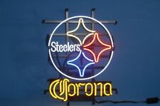 New Corona Extra Pittsburgh Steelers Man Cave Neon Sign 32