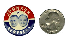 LYNDON JOHNSON / Hubert Humphrey - 1964 - button / pinback picture