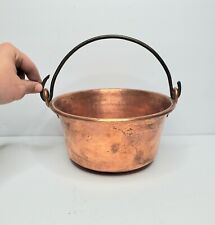 Vintage Hammered Copper Cauldron Handmade , 1900s picture