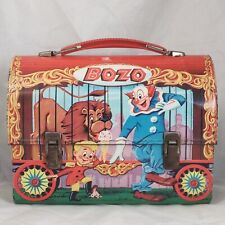 Vintage 1963 Bozo the Clown Metal Dome Lunchbox By Aladdin lunch box picture