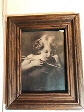 CUPID ASLEEP BY M. B. PARKINSON: NICE WOOD FRAMED PRINT / PHOTO COPYRIGHT  1897 picture