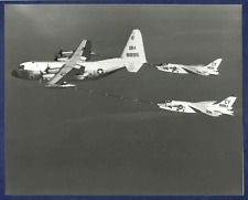 USMC Lockheed KC-130 Hercules Refueling RF-8A Crusaders 8x10 Official USMC Photo picture