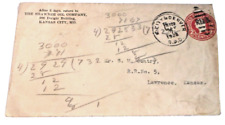 MAY 1924 UNION PACIFIC KANSAS CITY & DENVER TRAIN #102 RPO HANDLED ENVELOPE picture