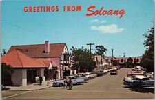 Vintage 1960s SOLVANG California Postcard 