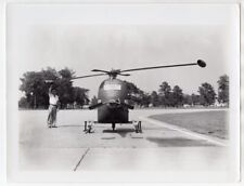 1950s NACA Test Pilot John P. Reeder YH-32 Hornet Helicopter 8x10.5 News Photo picture