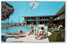 c1950's Hi Seas Motel & Apartments Clearwater Beach Florida FL Posted Postcard picture