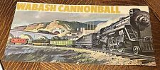 Vintage WABASH CANNONBALL TRAIN Cardboard Poster Sign 9.5”x 19” picture