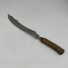 Vintage Fancy Marshall Wells Co. Zenith Stag Handle Carving Knife Sterling Cap picture
