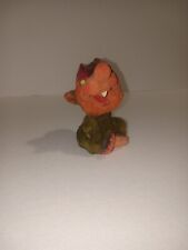Vintage Henning Style Carved By Hand In Norway Painted Wood TROLL FIGURINE 3.25