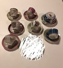 ANTIQUE JAPANESE TEA CUP SAUCER PLATE SET LOT MADE IN JAPAN VINTAGE HAND PAINTED picture