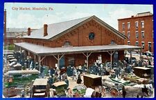 Meadville Pennsylvania Market. 1910 Vintage Postcard Great Condition. PA picture