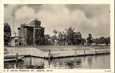 Vintage 1940s Military U.S. Naval Reserve Lake View St. Joseph Michigan Postcard picture