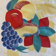 Vintage Fruit and Flowers square Tablecloth 44 