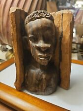 Vintage African American Ebony Wood 4.5x6.5