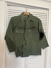 ARMY Vintage Men's Size Small 60s Vietnam War Long Sleeve Shirt Green Color picture