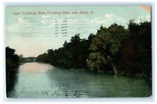 1910 Upper Cuyahoga River Falls Akron Ohio Antique Postcard picture