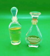 Lot of 2 Vintage CHANTILLY & White by Dana Mini Perfume .25 oz for Women. Used picture